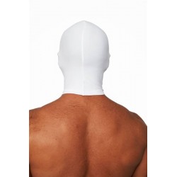 Strict Zip Front Bondage Hood maschera cappuccio con fori naso e occhi