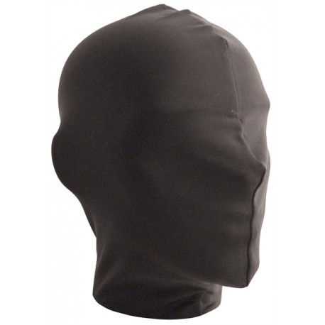 Strict Zip Front Bondage Hood maschera cappuccio con fori naso e occhi